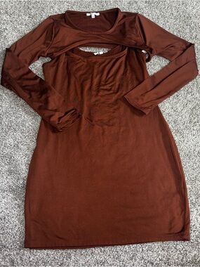 Women’s Dress With Open Front Cover